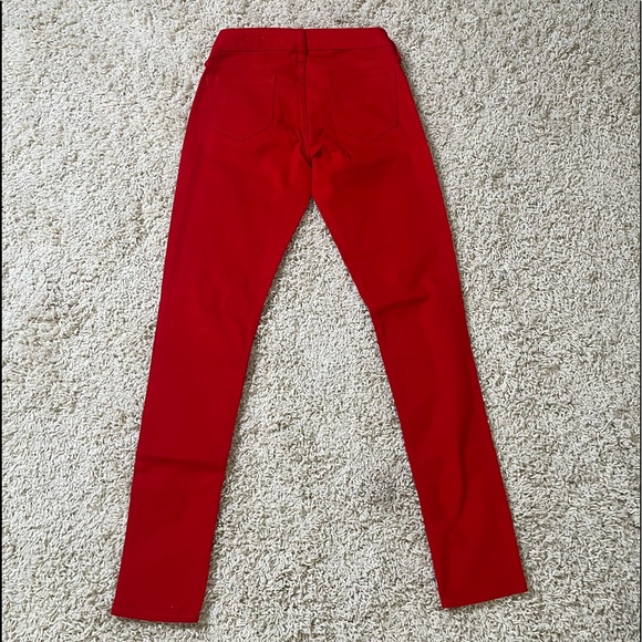Arizona Jean Company Super Skinny Red Denim - Size 1 - Picture 5 of 5